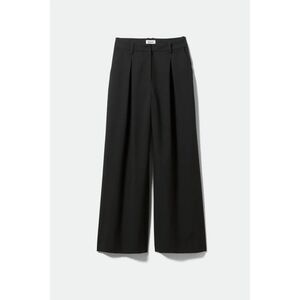 WEEKDAY Indy Suit Trousers Black Pleated Contemporary EU 34 / XS NWT